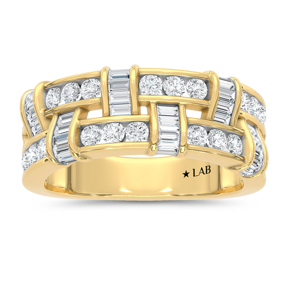 14K Yellow Gold 1 ct. tw. Lab Grown Diamond Fashion Ring | Picasso Gold & Diamond