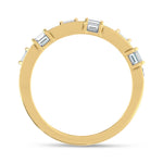 14K Yellow Gold 1 ct. tw. Lab Grown Diamond Fashion Ring, close-up of the diamond setting