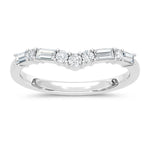 14K White Gold Lab Grown Diamond 1/3 ct. tw. Chevron Band | Picasso Gold & Diamond