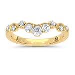 14K Yellow Gold Lab Grown Diamond 1/2 ct. tw. Chevron Band | Picasso Gold & Diamond