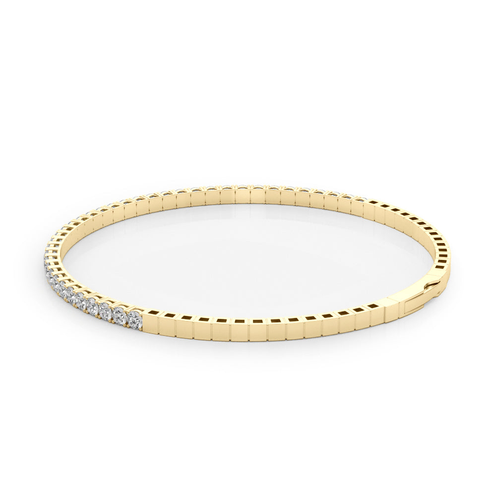 1 7/8 ct tw Lab Grown Diamond Bracelet in 14K Yellow Gold