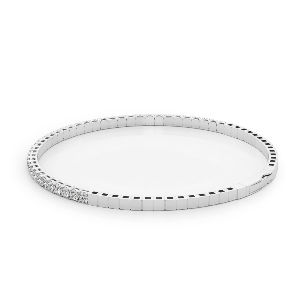 1 7/8 ct tw Lab Grown Diamond Bracelet in 14K White Gold
