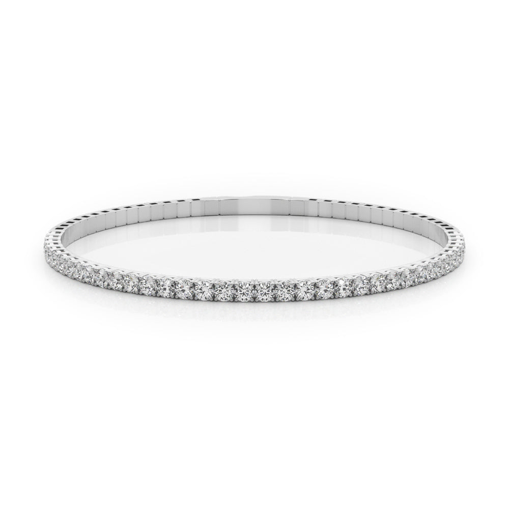 1 7/8 ct tw Lab Grown Diamond Bracelet in 14K White Gold