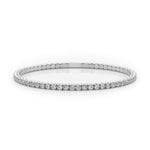 3 7/8 ct tw Lab Grown Diamond Eternity Bracelet in 14K White Gold