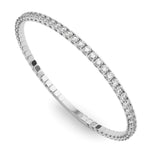 3 7/8 ct tw Lab Grown Diamond Eternity Bracelet in 14K White Gold