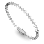 2 ct tw Lab Grown Diamond Bracelet in 14K White Gold