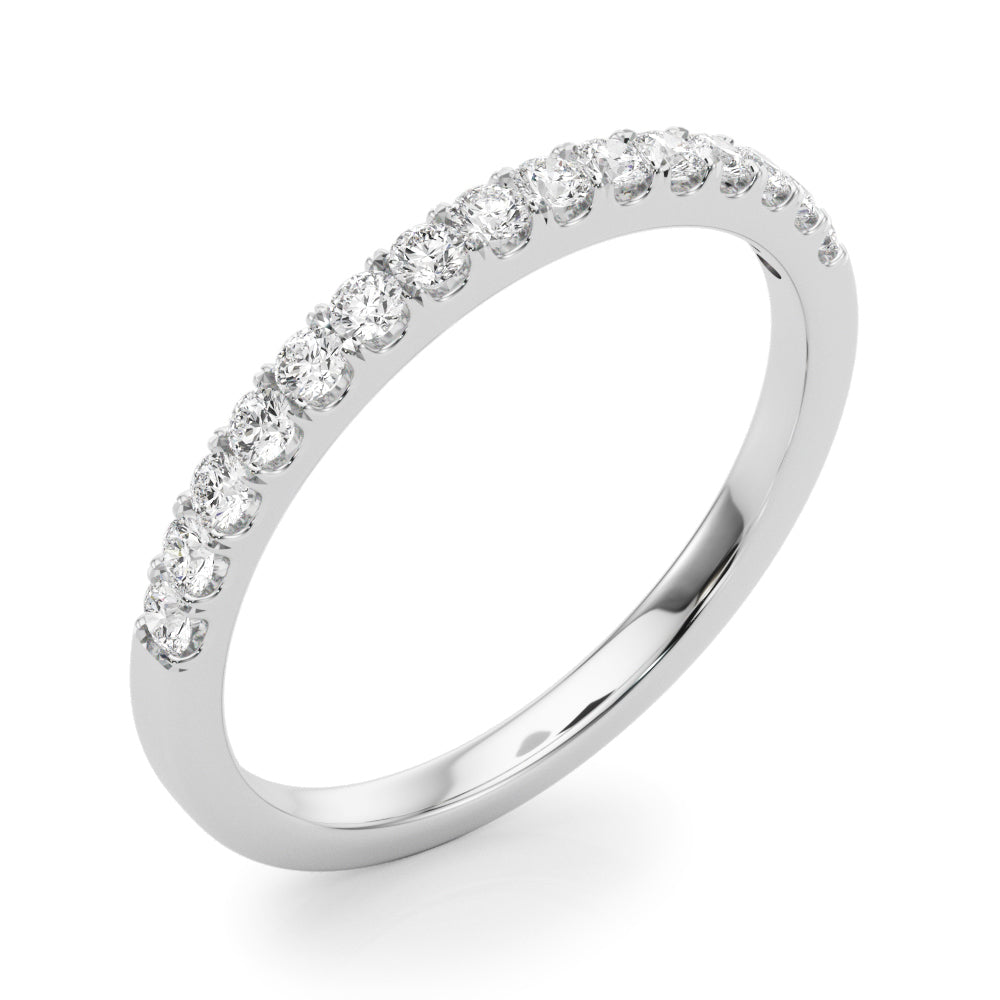 1/4 ct tw Lab Grown Diamond Wedding Band in 14K White Gold