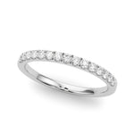 1/4 ct tw Lab Grown Diamond Wedding Band in 14K White Gold
