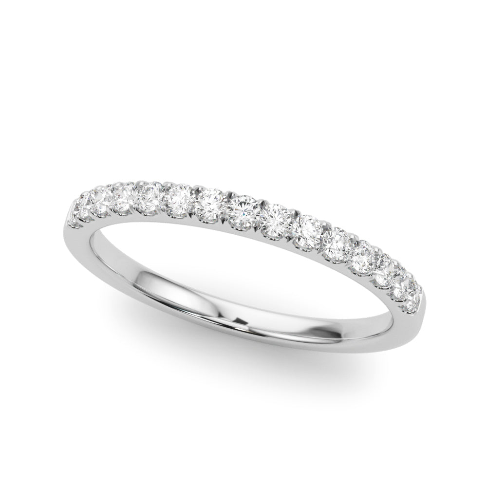 1/4 ct tw Lab Grown Diamond Wedding Band in 14K White Gold