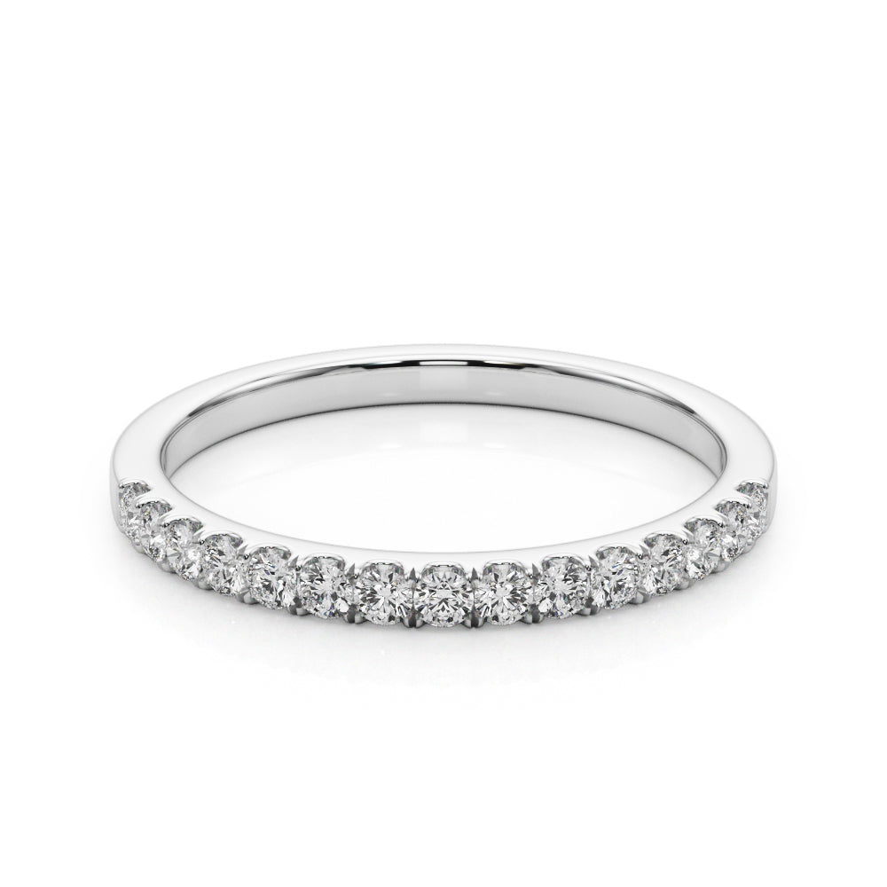 1/4 ct tw Lab Grown Diamond Wedding Band in 14K White Gold