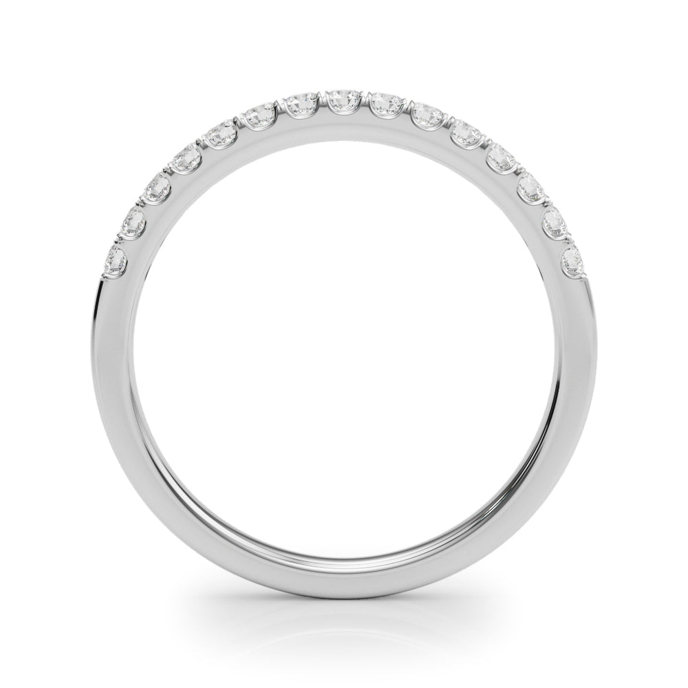 1/4 ct tw Lab Grown Diamond Wedding Band in 14K White Gold