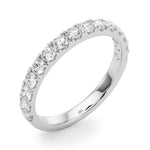 3/4 ct tw Lab Grown Diamond Wedding Band in 14K White Gold
