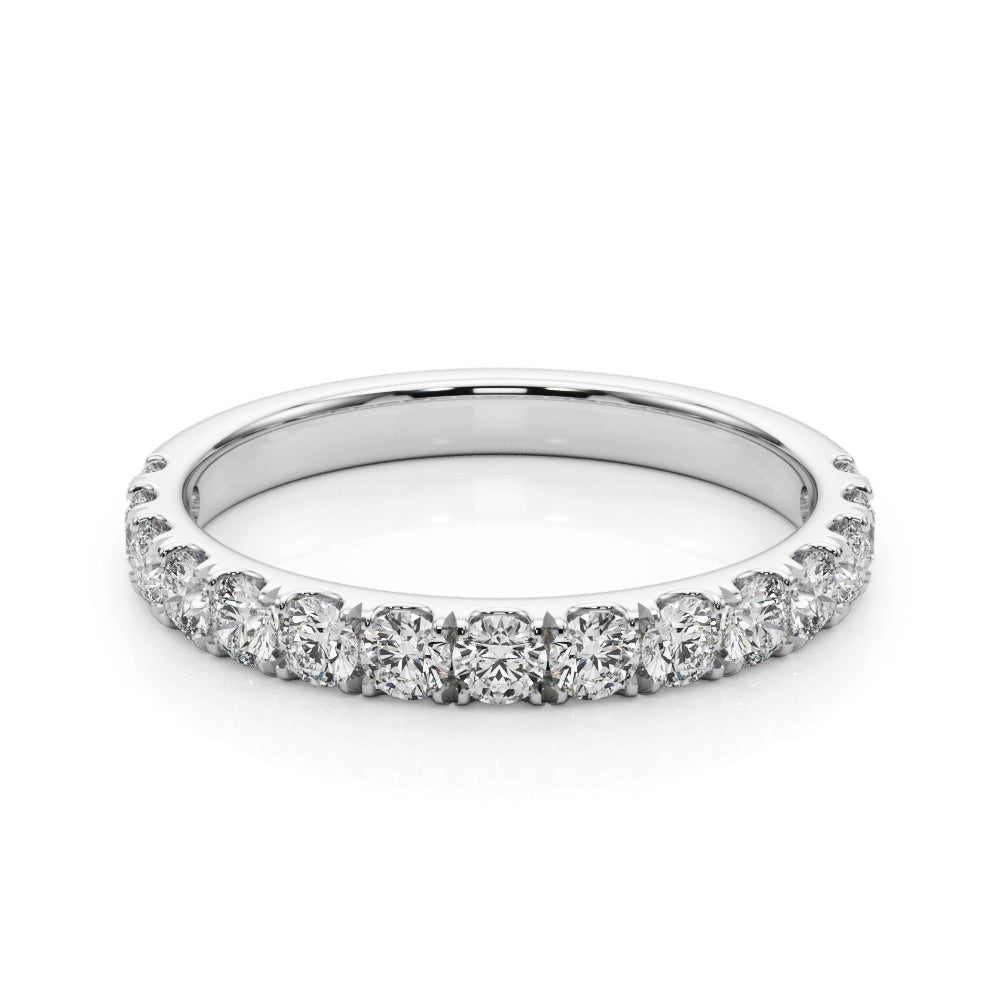 3/4 ct tw Lab Grown Diamond Wedding Band in 14K White Gold