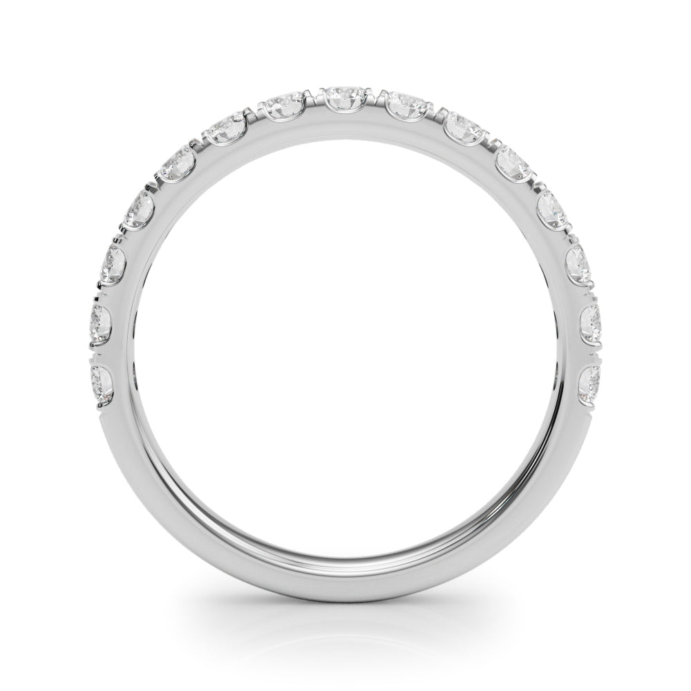 3/4 ct tw Lab Grown Diamond Wedding Band in 14K White Gold