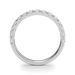 3/4 ct tw Lab Grown Diamond Wedding Band in 14K White Gold
