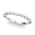 1/2 ct tw Lab Grown Diamond Wedding Band in 14K White Gold