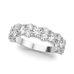 2 1/5 ct tw Lab Grown Diamond Wedding Band in 14K White Gold