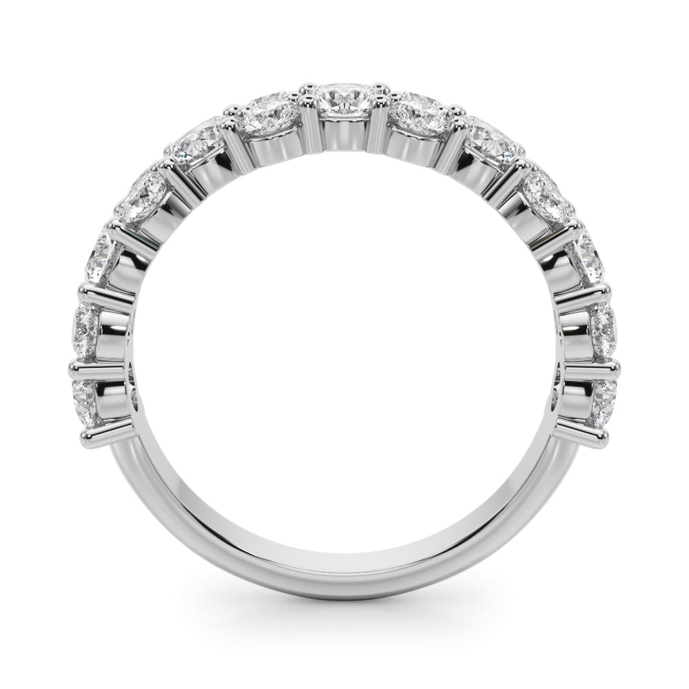 2 1/5 ct tw Lab Grown Diamond Wedding Band in 14K White Gold
