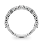 2 1/5 ct tw Lab Grown Diamond Wedding Band in 14K White Gold