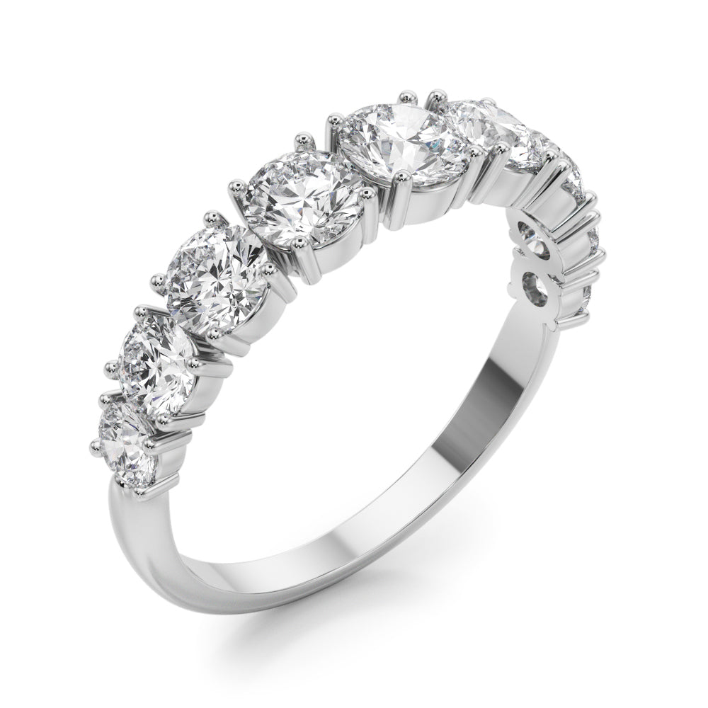 1 3/4 ct tw Lab Grown Diamond Wedding Band in 14K White Gold