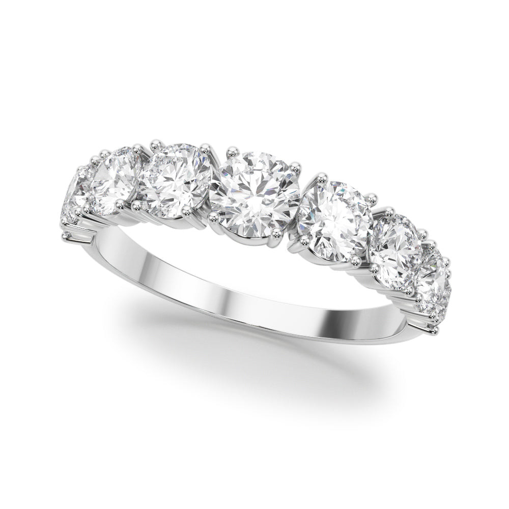 1 3/4 ct tw Lab Grown Diamond Wedding Band in 14K White Gold