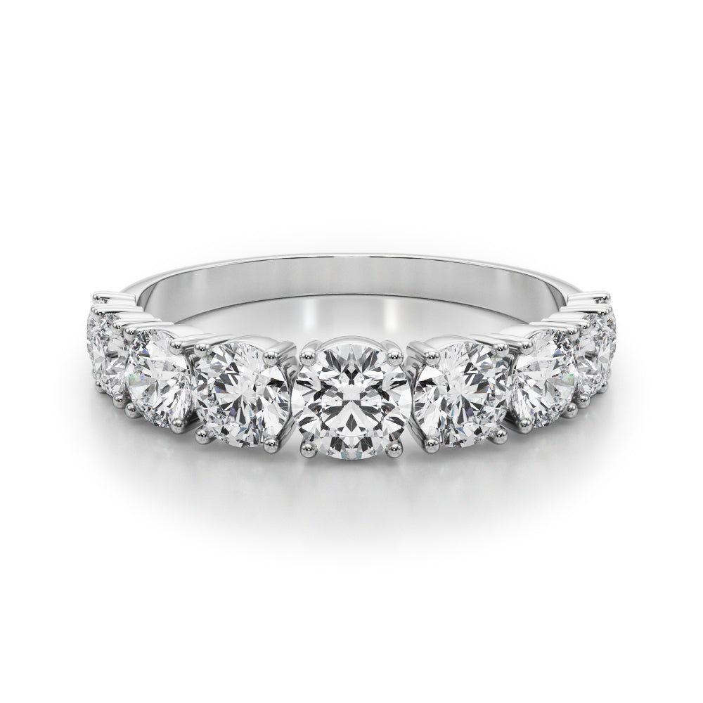 1 3/4 ct tw Lab Grown Diamond Wedding Band in 14K White Gold
