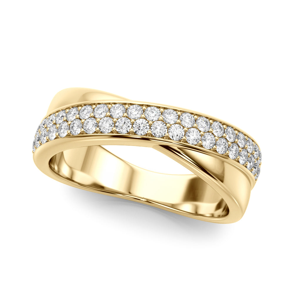 3/8 ct tw Lab Grown Diamond Ring in 14K Two-Tone Gold