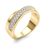 3/8 ct tw Lab Grown Diamond Ring in 14K Two-Tone Gold
