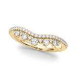 3/8 ct tw Lab Grown Diamond Wedding Band in 14K Yellow Gold