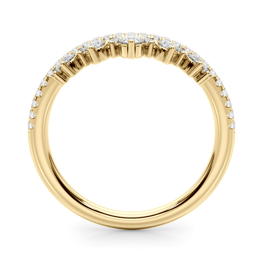 3/8 ct tw Lab Grown Diamond Wedding Band in 14K Yellow Gold