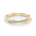 1/5 ct tw Lab Grown Diamond Wedding Band in 14K Yellow Gold