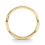 1/5 ct tw Lab Grown Diamond Wedding Band in 14K Yellow Gold