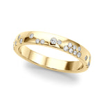 1/5 ct tw Lab Grown Diamond Wedding Band in 14K Yellow Gold