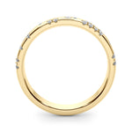 1/5 ct tw Lab Grown Diamond Wedding Band in 14K Yellow Gold