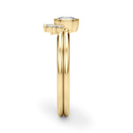 3/8 ct tw Round Lab Grown Diamond Ring in 14K Yellow Gold