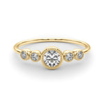 1/3 ct tw Round Lab Grown Diamond Ring in 14K Yellow Gold