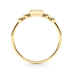 1/3 ct tw Emerald-Cut Lab Grown Diamond Ring in 14K Yellow Gold