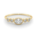 1/3 ct tw Oval Lab Grown Diamond Ring in 14K Yellow Gold