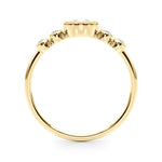 1/3 ct tw Oval Lab Grown Diamond Ring in 14K Yellow Gold