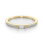 1/5 ct tw Lab Grown Diamond Wedding Band in 14K Yellow Gold