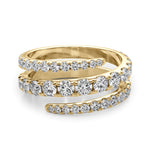 1 1/2 ct tw Lab Grown Diamond Wedding Band in 14K Yellow Gold