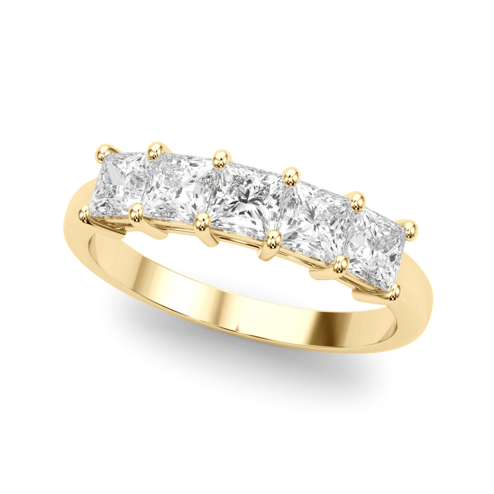 1 1/3 ct tw Lab Grown Diamond Wedding Band in 14K Yellow Gold