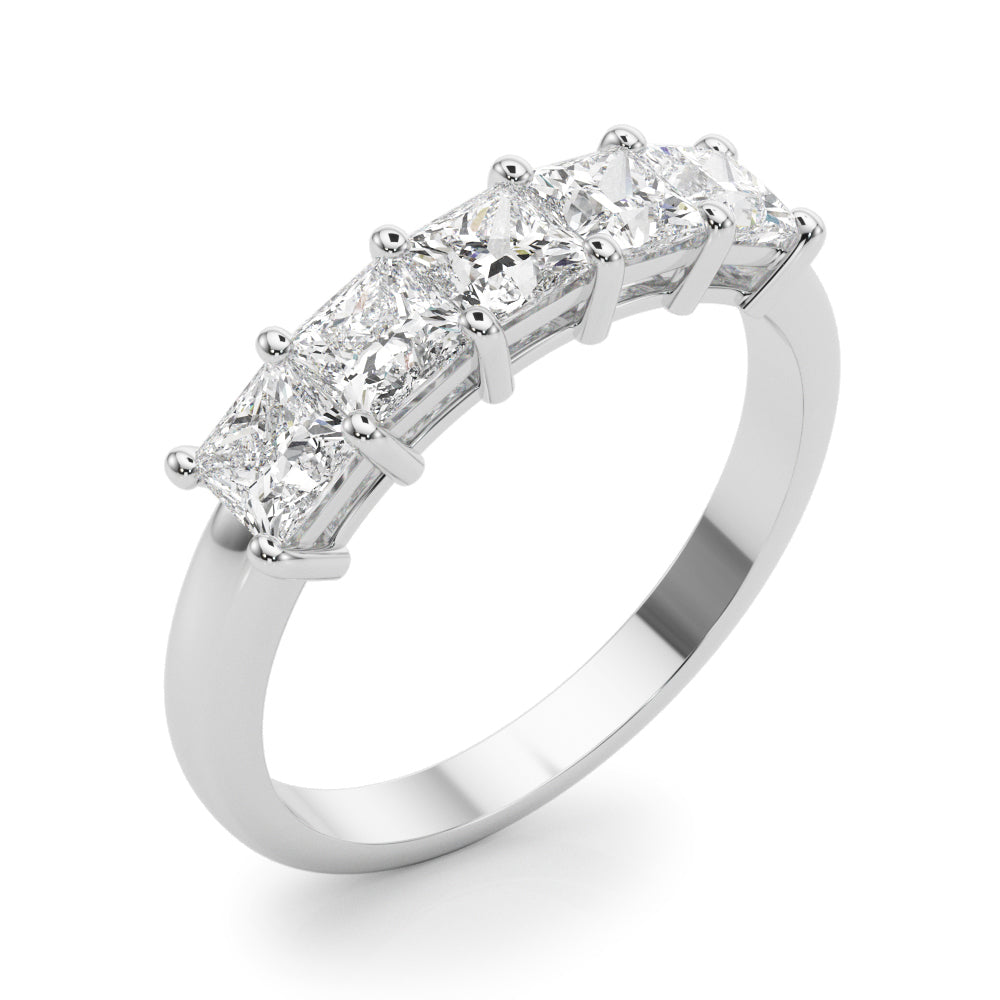 1 1/3 ct tw Lab Grown Diamond Wedding Band in 14K White Gold