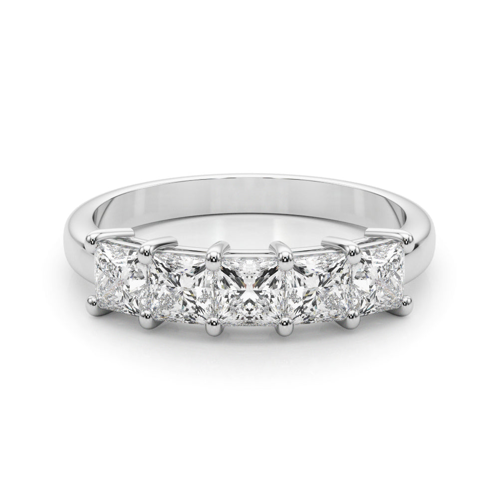 7/8 ct tw Lab Grown Diamond Wedding Band in 14K White Gold