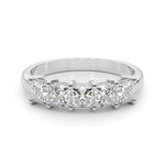 2 ct tw Lab Grown Diamond Wedding Band in 14K White Gold