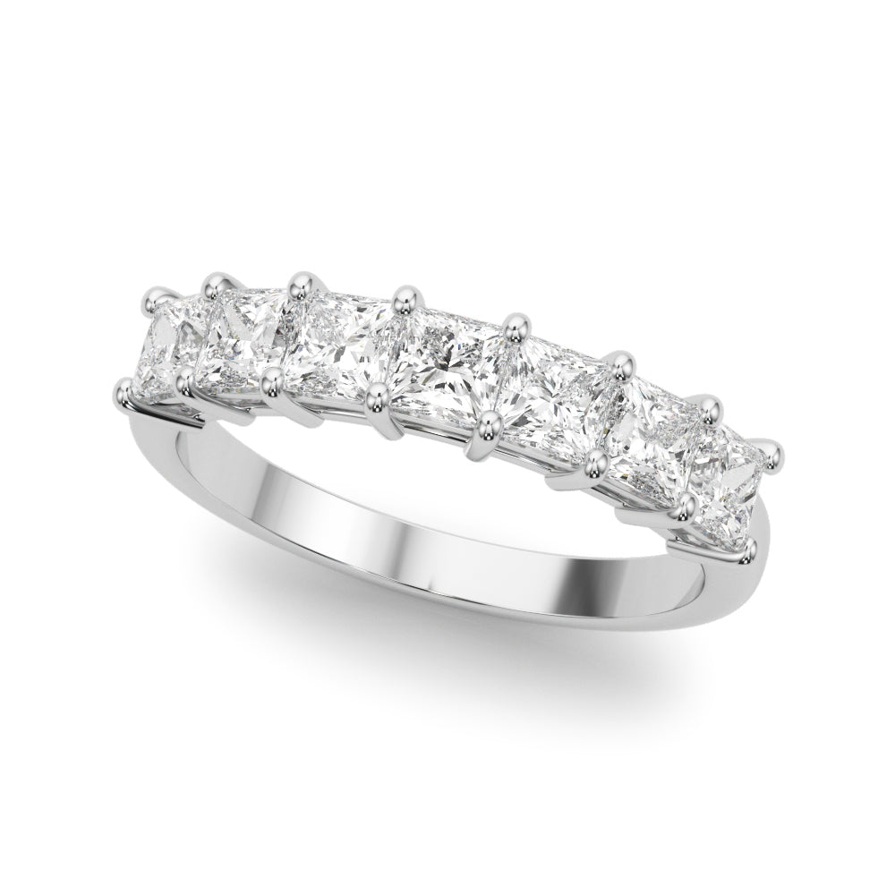 7/8 ct tw Lab Grown Diamond Wedding Band in 14K White Gold