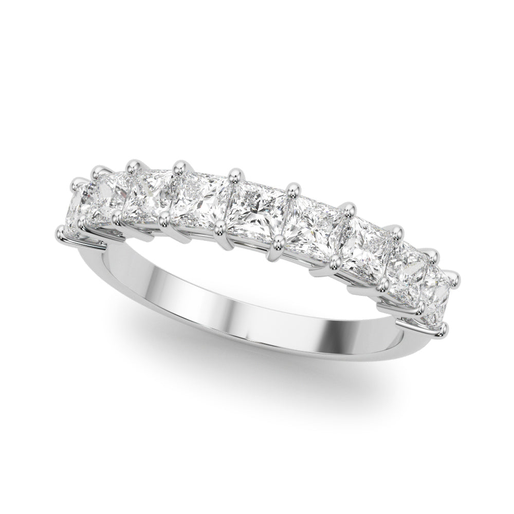 7/8 ct tw Lab Grown Diamond Wedding Band in 14K White Gold