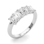 2 ct tw Lab Grown Diamond Wedding Band in 14K White Gold