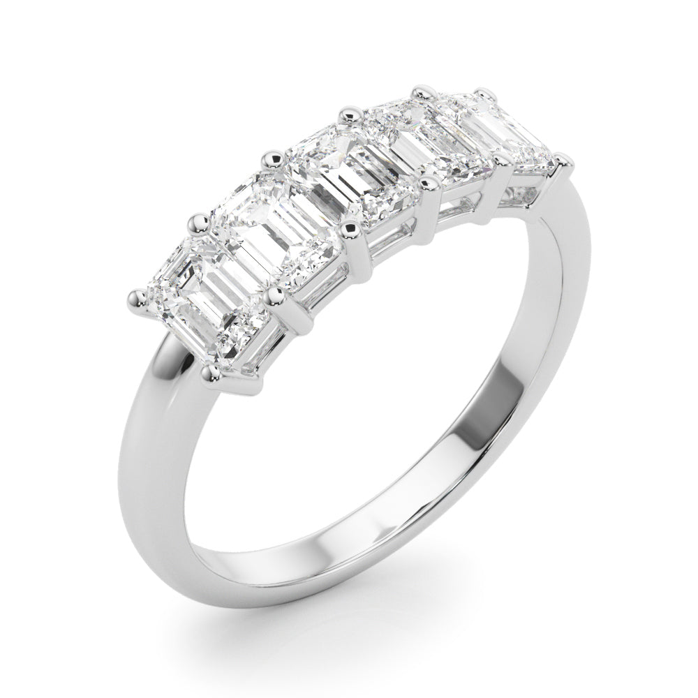 1 ct tw Lab Grown Diamond Wedding Band in 14K White Gold