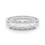 2 ct tw Lab Grown Diamond Wedding Band in 14K White Gold